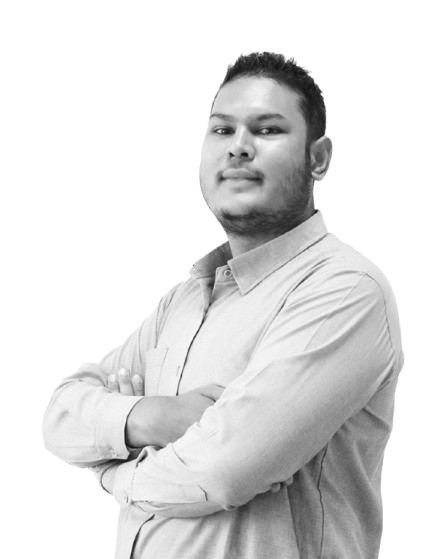 Nitesh Karki in dark mode, Full Stack Developer and Data Analyst
